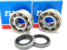 HUSQVARNA 362 365 371 372 372XP crankshaft bearings seals Made in Italy