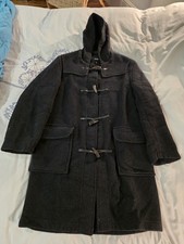 Linear Men's Duffel Coat Black