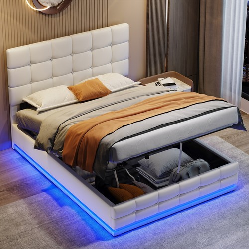 Ottoman gas lift bed - up, with
