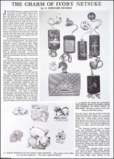 IVORY NETSUKE. BY G. BERNARD HUGHES. SEVERAL PICTURES AND ACCOMPANYING TEXT, REM