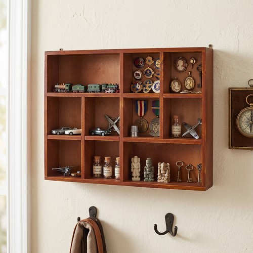Rustic wooden wall shelf - rustic,