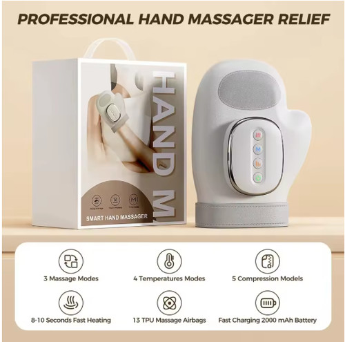 Cordless hand massager with - hand,
