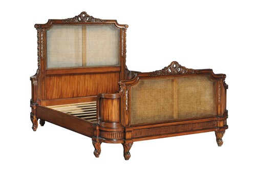 French rattan bed - bed, |