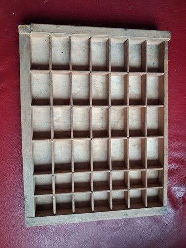 Printers wooden type - wooden, tray