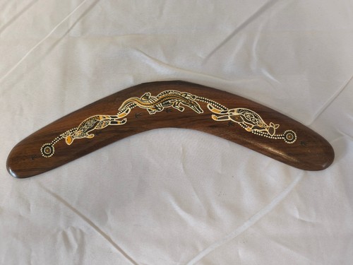 Vintage wood boomerang - wood,