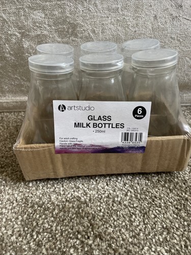 Glass milk bottles 250ml - bottles,