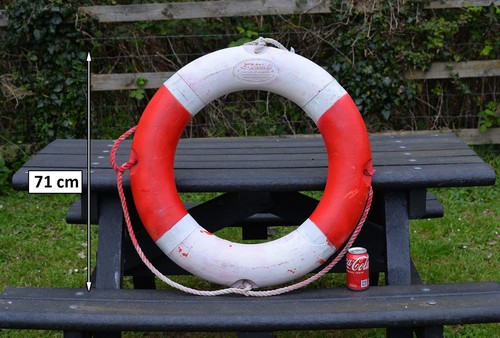 Used old plastic life ring - old,