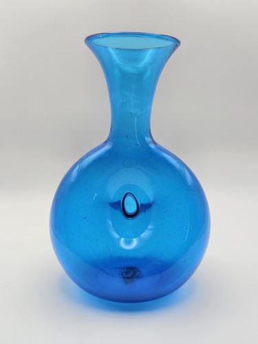 Blenko donut bottle vase - 7",