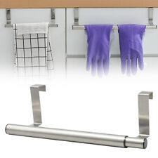 Extendable Over Cabinet Towel Rail Cupboard Kitchen Holder Rack Towel Bar Steel