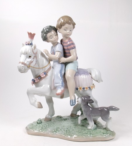 Lladro figure pony ride - lladro,