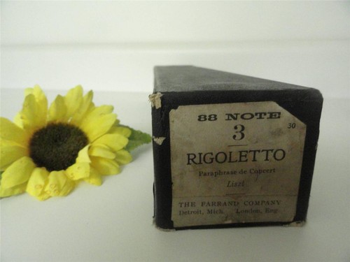 Vtg farrand piano roll - 88, note