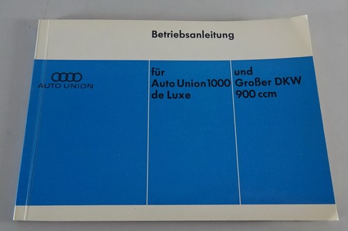 Operating instructions dkw - operating,