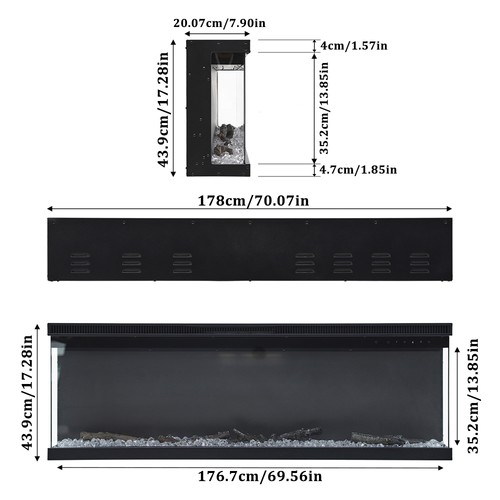 Electric inset fire - 60,