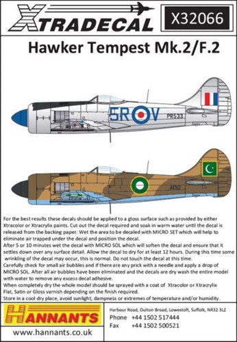 Xtradecal 32066 hawker - 32066,