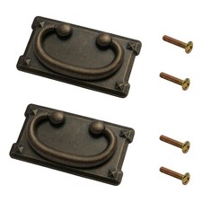 2pcs vintage bronze drawer - 2pcs,