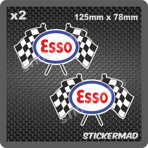 Esso crossed chequered - crossed,