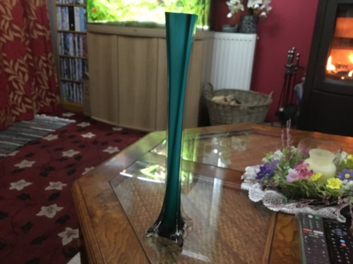 Vintage tall aqua blue - tall,