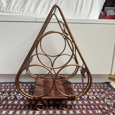 Vintage Copper Tone Wine Rack