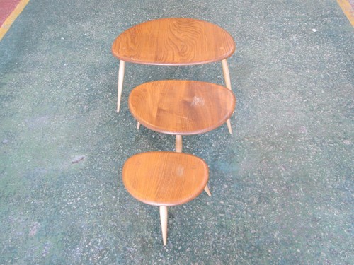 Ercol pebble nest - nest, tables