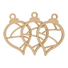 Wooden MDF Christmas Bauble