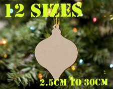 MDF Christmas Bauble Shape