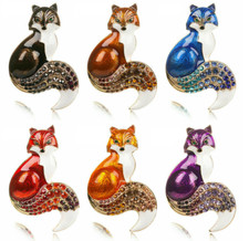 Fox Brooch Lapel Pin Various