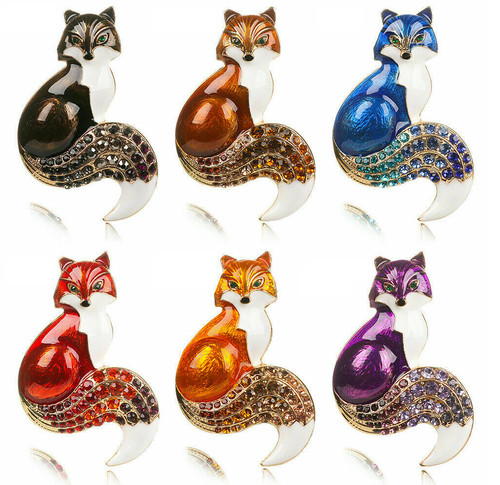 Fox brooch lapel - lapel, various