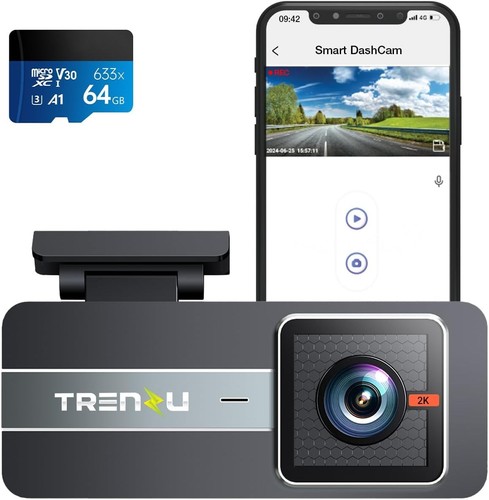 Car dash cam with 64gb - car,