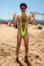 Men's Borat Style Mankini Bodysuit  Sexy Thong Swimsuit Underwear Costume S-6XL