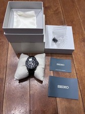 SEIKO Diver's Watch Black Solar SBDJ065 300m Waterproof Stainless Steel
