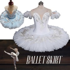 Dance Ballet Tutu Dress Practise Pancake Plateau Costumes Dancewear Performance