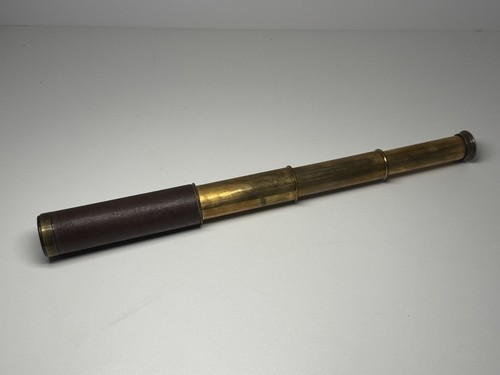 Antique brass draw telescope - antique,
