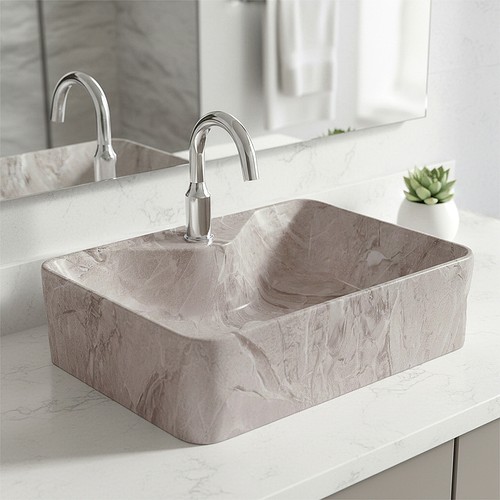 Bathroom ceramic basin counter - bathroom,