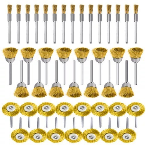 45pcs brass polishing wire cup - brass,