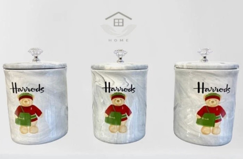 Harrods tea coffee sugar jar - harrods,