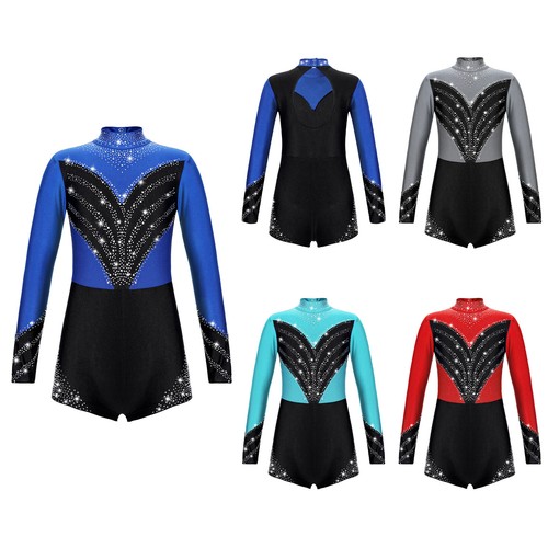 Kids girls shiny long - long, sleeve