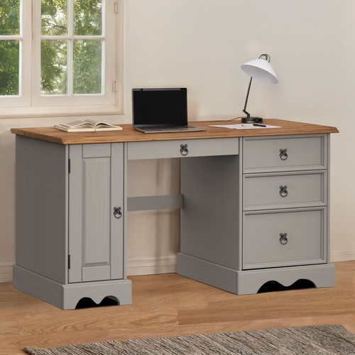 Corona computer desk - corona, grey
