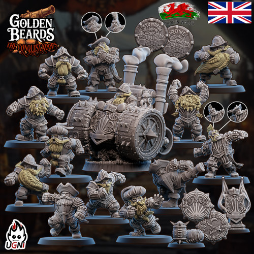 Golden beards dwarf fantasy - dwarf,