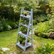 3/4 Tier Wooden Folding Ladder