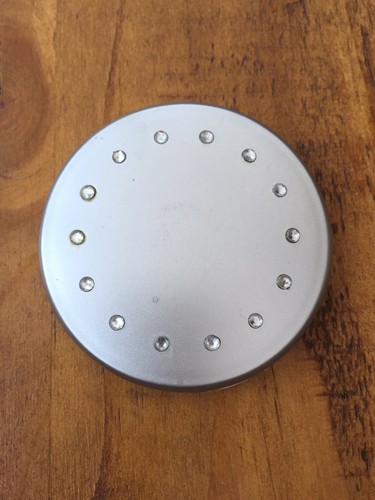 Silver sparkle compact mirror - sparkle,