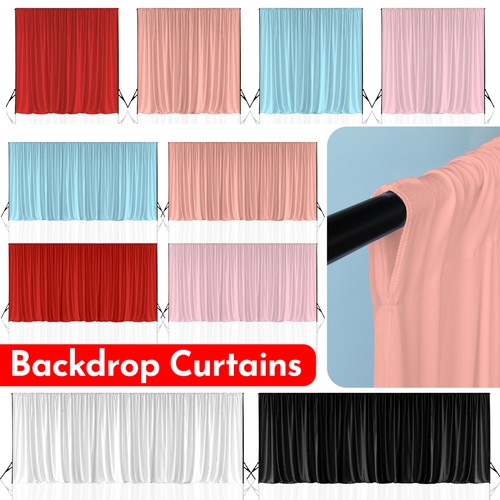 Backdrop curtains stretchable - backdrop,