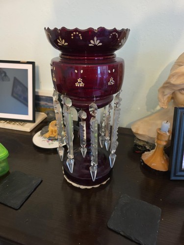 Victorian cranberry red - , glass