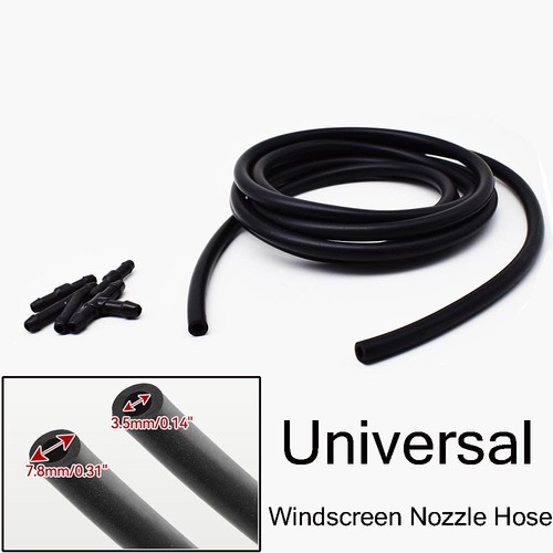 Black rubber windscreen wiper - rubber,