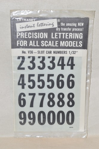 Letraset dry transfer decals