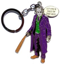 suicide squad harley quinn figure keyring batman baseball bat keychain joker