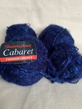 Knitting crochet yarn job lot bundle Sheena Anne Cabaret Yarn 0.168kg