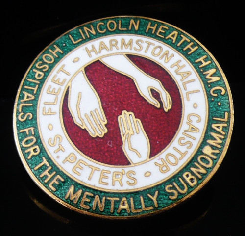 Enamel nursing badge - enamel,