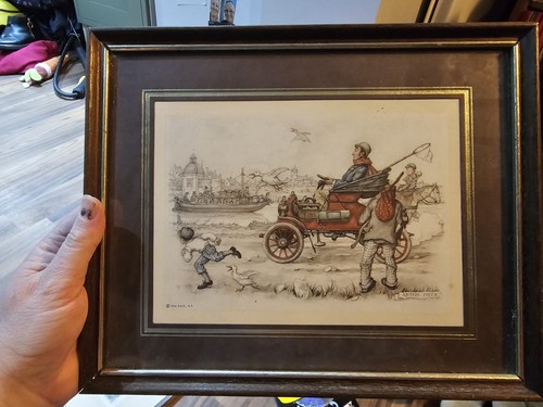 Framed anton pieck - anton,