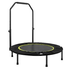 40/48in Foldable Fitness Trampoline Rebounder  Indoor/Outdoor Body Exercise