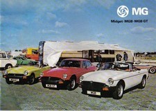 MG Range Midget 1500 MGB MGB GT 1977-78 Original UK Sales Brochure Pub. No. 3264